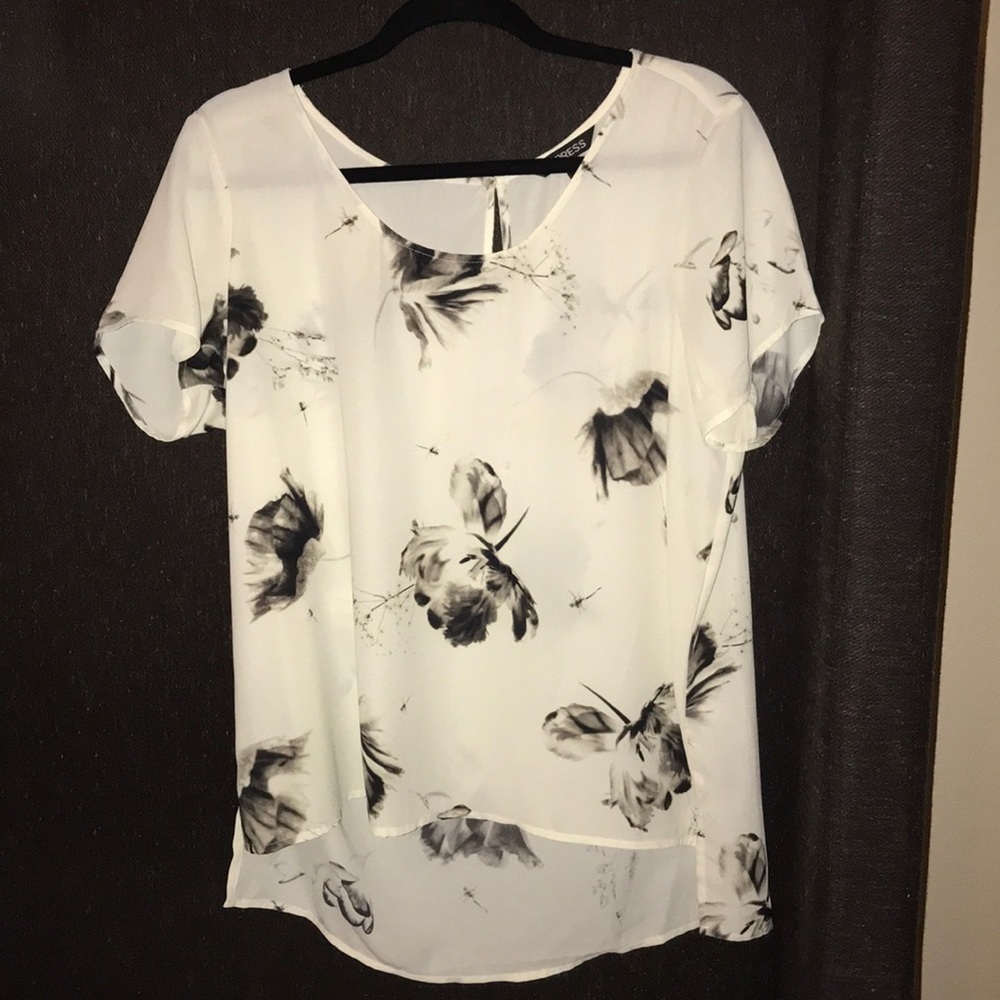 Like New Express Floral Blouse